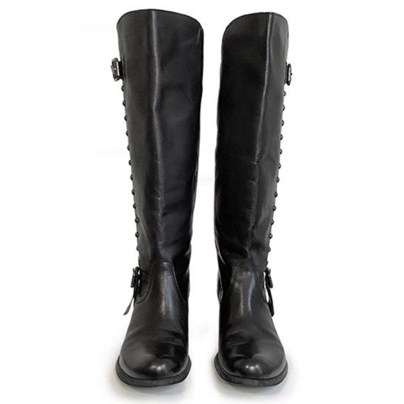 9.5 / 10 Charles David Leather Motorcycle Boots - Picture 2 of 6